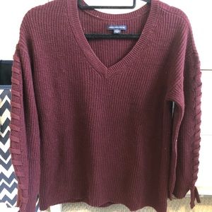 Maroon American eagle sweater